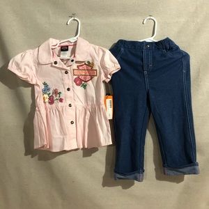 Harley Davidson Toddler Outfit